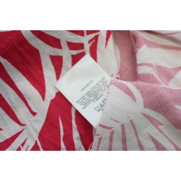 Express Rayon Hawaiian Shirt Button Up Floral Short Sleeve Mens Sz XL - Picture 8 of 9